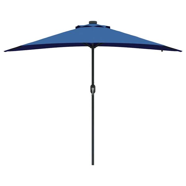 Grote foto vidaxl tuinparasol blauw 294 x 150 x 223 cm stof tuin en terras overige tuin en terras