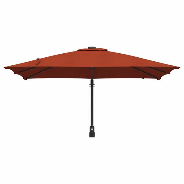 Grote foto vidaxl tuinparasol terracotta 248 5 x 247 5 x 160 cm tuin en terras overige tuin en terras