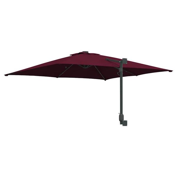 Grote foto vidaxl tuinparasol bordeaux rood 248 5 x 247 5 x 160 cm tuin en terras overige tuin en terras
