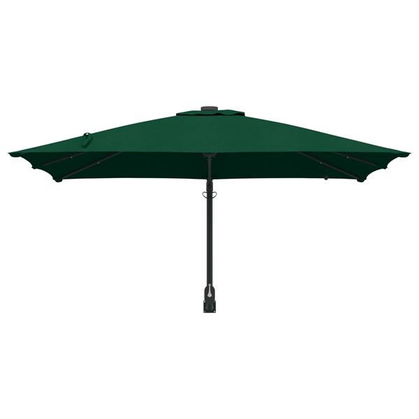 Grote foto vidaxl tuinparasol groen 248 5 x 247 5 x 160 cm polyester en staal tuin en terras overige tuin en terras