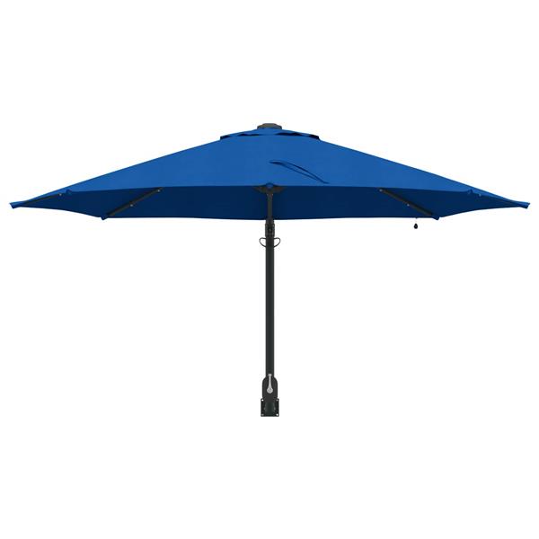 Grote foto vidaxl tuinparasol azurblauw 248 x 248 x 148 cm polyester en staal tuin en terras overige tuin en terras