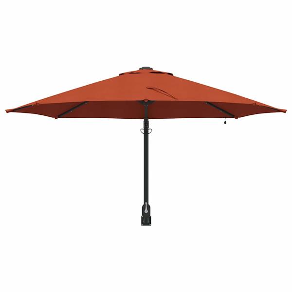 Grote foto vidaxl tuinparasol terracotta 248 x 248 x 148 cm polyester en staal tuin en terras overige tuin en terras