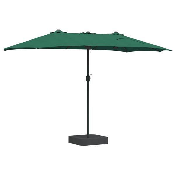 Grote foto vidaxl tuinparasol groen 385 x 209 x 244 cm polyester tuin en terras overige tuin en terras