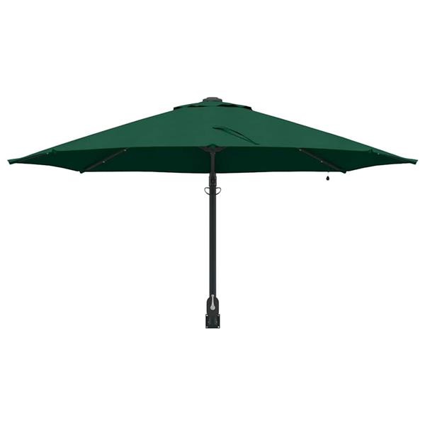 Grote foto vidaxl tuinparasol groen 248 x 248 x 148 cm polyester en staal tuin en terras overige tuin en terras