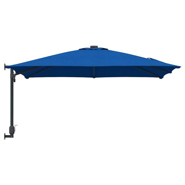 Grote foto vidaxl tuinparasol azurblauw 248 5 x 247 5 x 160 cm polyester en staal tuin en terras overige tuin en terras