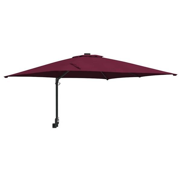 Grote foto vidaxl tuinparasol bordeaux rood 248 5 x 247 5 x 160 cm tuin en terras overige tuin en terras