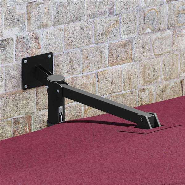 Grote foto vidaxl tuinparasol bordeaux rood 248 5 x 247 5 x 160 cm tuin en terras overige tuin en terras