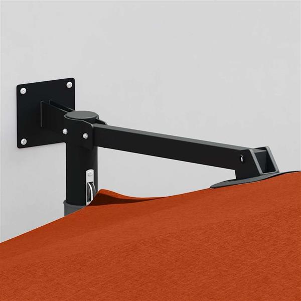 Grote foto vidaxl tuinparasol terracotta 248 x 248 x 148 cm polyester en staal tuin en terras overige tuin en terras