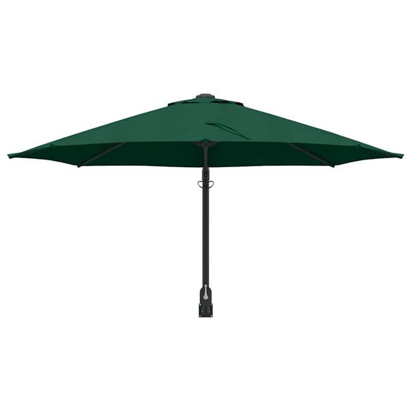 Grote foto vidaxl tuinparasol groen 248 x 248 x 148 cm polyester en staal tuin en terras overige tuin en terras