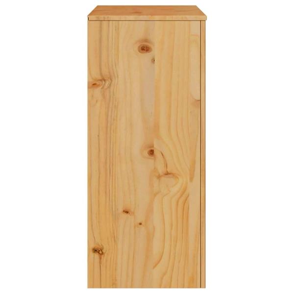 Grote foto vidaxl ladekast drammen eiken 76 5 x 40 x 91 cm massief grenenhout kinderen en baby complete kinderkamers