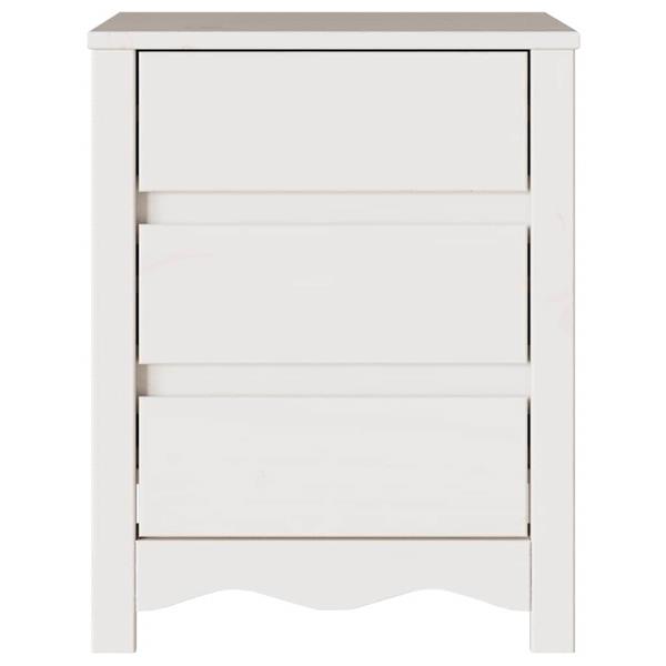 Grote foto vidaxl salontafel drammen wit 45 x 35 x 56 cm massief grenenhout huis en inrichting complete slaapkamers