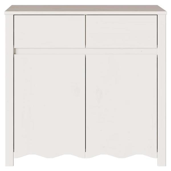 Grote foto vidaxl dressoir drammen wit 79 x 43 x 75.5 cm massief grenenhout huis en inrichting overige