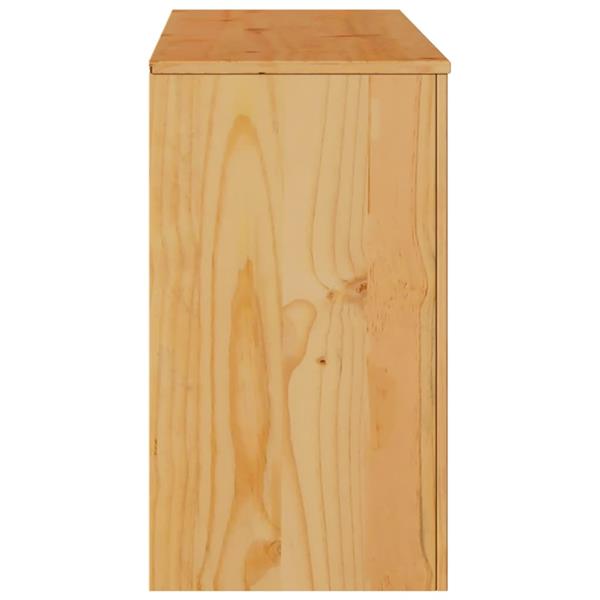 Grote foto vidaxl dressoir drammen eiken 114 x 43 x 75 5 cm massief grenenhout huis en inrichting overige