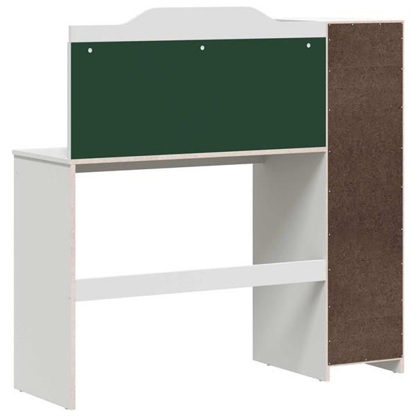 Grote foto vidaxl schoolbord bureau roros wit 120 x 45 x 118 5 cm bewerkt hout huis en inrichting stoelen