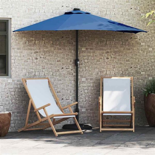 Grote foto vidaxl tuinparasol blauw 294 x 150 x 223 cm stof tuin en terras overige tuin en terras