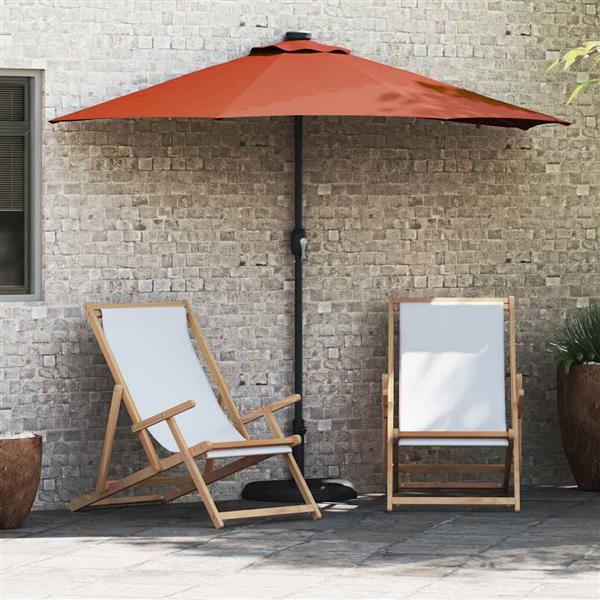 Grote foto vidaxl tuinparasol terracotta 294 x 150 x 223 cm stof tuin en terras overige tuin en terras