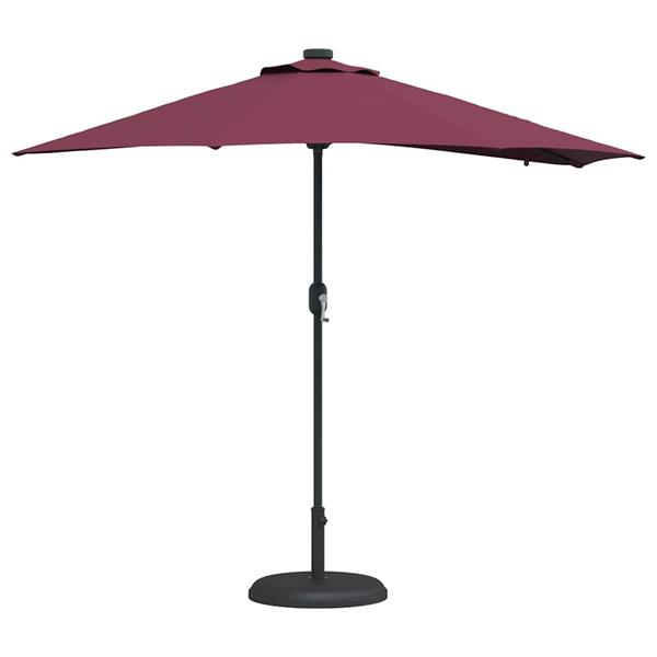 Grote foto vidaxl tuinparasol bordeauxrood 294 x 150 x 223 cm stof tuin en terras overige tuin en terras