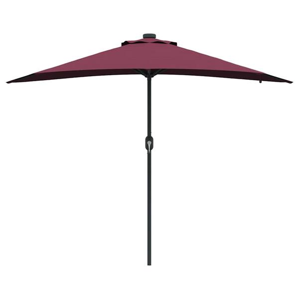 Grote foto vidaxl tuinparasol bordeauxrood 294 x 150 x 223 cm stof tuin en terras overige tuin en terras