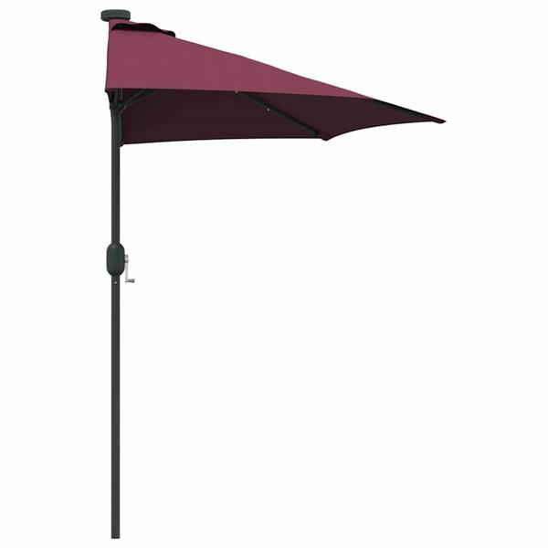 Grote foto vidaxl tuinparasol bordeauxrood 294 x 150 x 223 cm stof tuin en terras overige tuin en terras