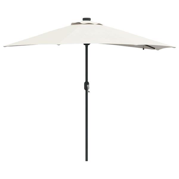 Grote foto vidaxl tuinparasol zand 294 x 150 x 223 cm stof tuin en terras overige tuin en terras