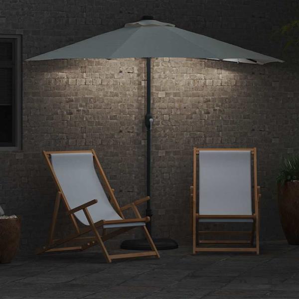 Grote foto vidaxl tuinparasol zand 294 x 150 x 223 cm stof tuin en terras overige tuin en terras