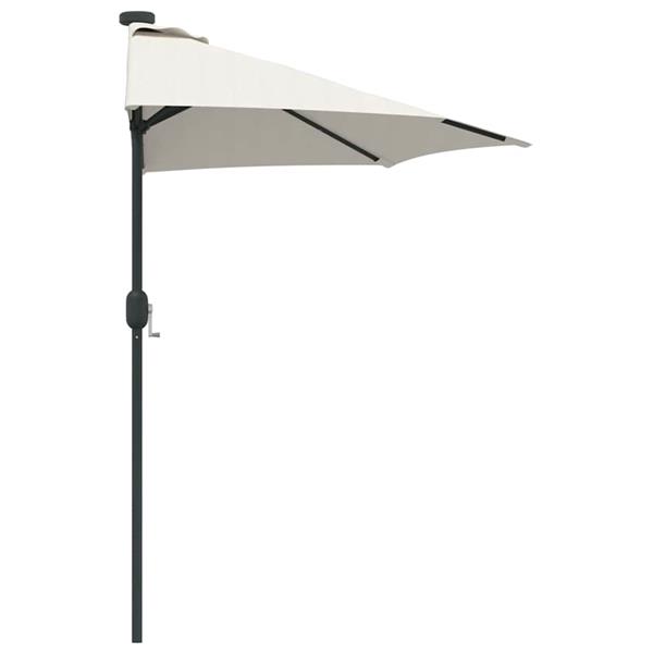 Grote foto vidaxl tuinparasol zand 294 x 150 x 223 cm stof tuin en terras overige tuin en terras