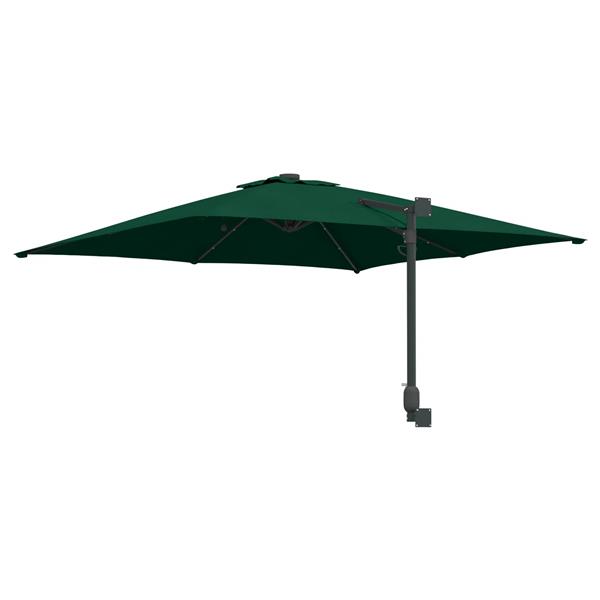 Grote foto vidaxl tuinparasol groen 248 5 x 247 5 x 160 cm polyester en staal tuin en terras overige tuin en terras
