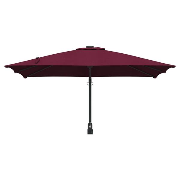 Grote foto vidaxl tuinparasol bordeaux rood 248 5 x 247 5 x 160 cm tuin en terras overige tuin en terras