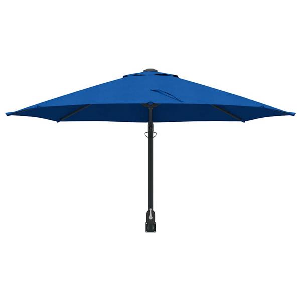 Grote foto vidaxl tuinparasol azurblauw 248 x 248 x 148 cm polyester en staal tuin en terras overige tuin en terras