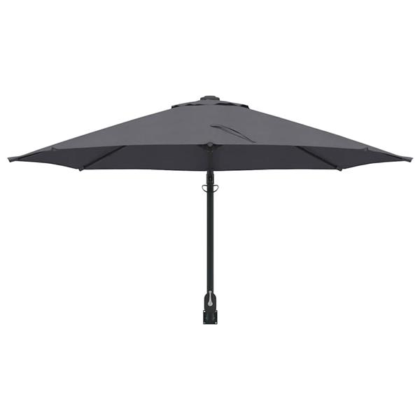 Grote foto vidaxl tuinparasol antraciet 248 x 248 x 148 cm polyester en staal tuin en terras overige tuin en terras