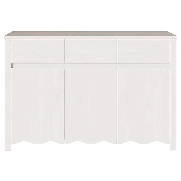 Grote foto vidaxl dressoir drammen wit 114 x 43 x 75 5 cm massief grenenhout huis en inrichting overige