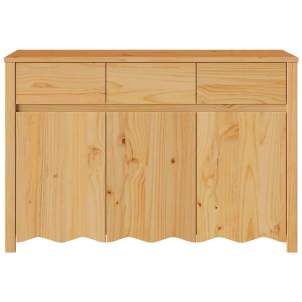 Grote foto vidaxl dressoir drammen eiken 114 x 43 x 75 5 cm massief grenenhout huis en inrichting overige