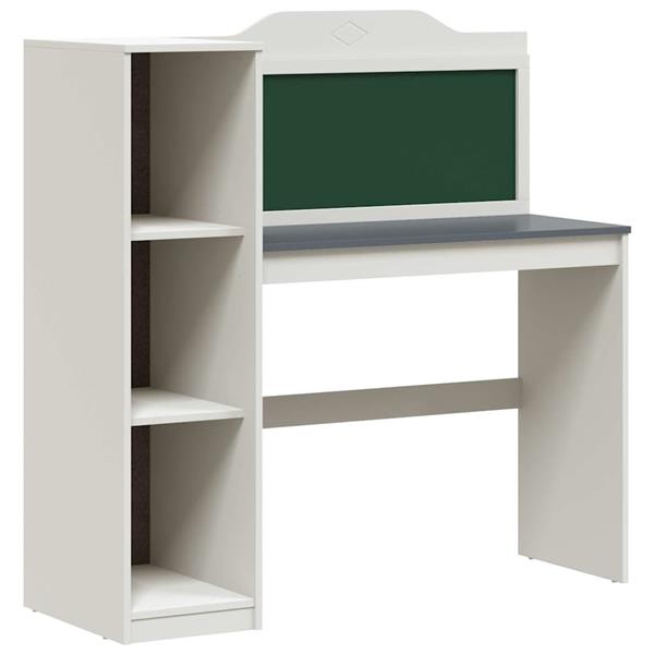 Grote foto vidaxl schoolbord bureau roros wit en grijs 120 x 45 x 118 5 cm huis en inrichting stoelen