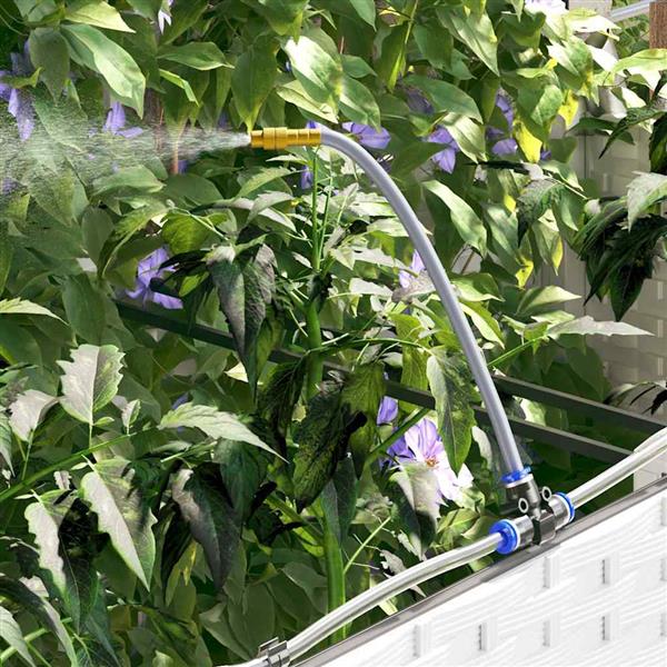 Grote foto vidaxl tuin bloempot 3 pcs wit staal tuin en terras overige tuin en terras