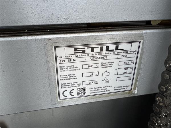 Grote foto vs 22600 elektrische stapelaar still exv sf 14 doe het zelf en verbouw hefwerktuigen