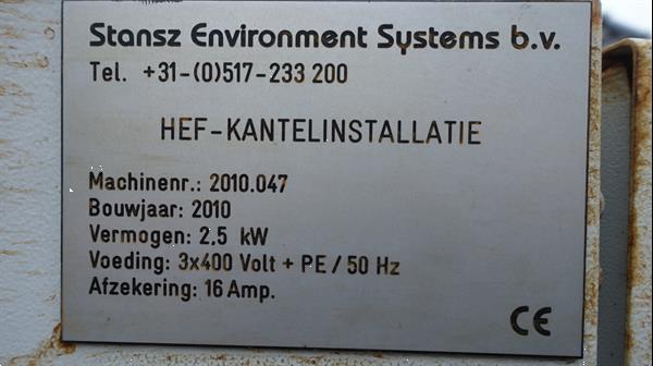 Grote foto stansz hef kantelsysteem voor containers kisten doe het zelf en verbouw hefwerktuigen