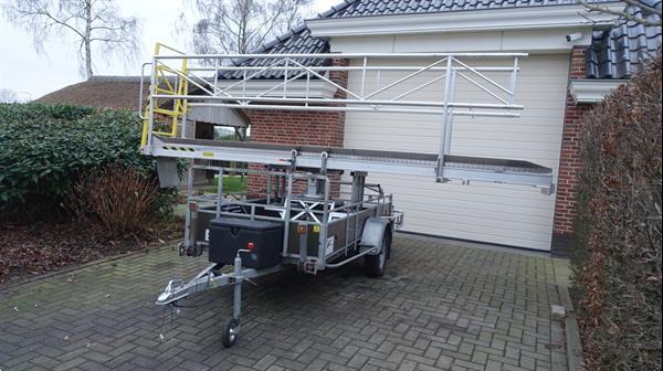 Grote foto aanhangwagen met aluminium loopbrug agrarisch aanhangwagens