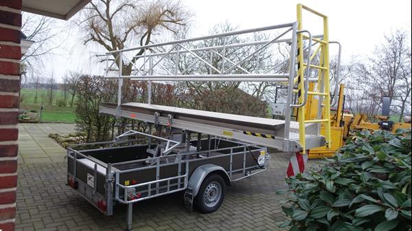 Grote foto aanhangwagen met aluminium loopbrug agrarisch aanhangwagens