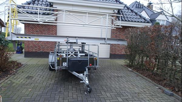 Grote foto aanhangwagen met aluminium loopbrug agrarisch aanhangwagens