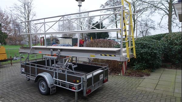 Grote foto aanhangwagen met aluminium loopbrug agrarisch aanhangwagens