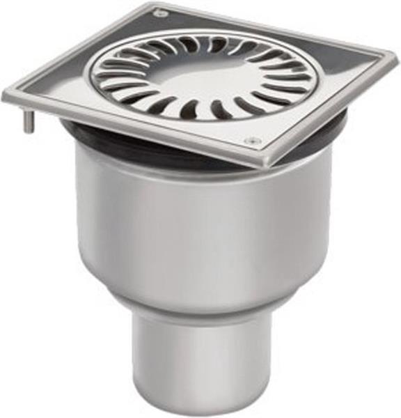 Grote foto van den berg vloerput 15.6x15.6cm 75mm onderuitlaat doe het zelf en verbouw sanitair