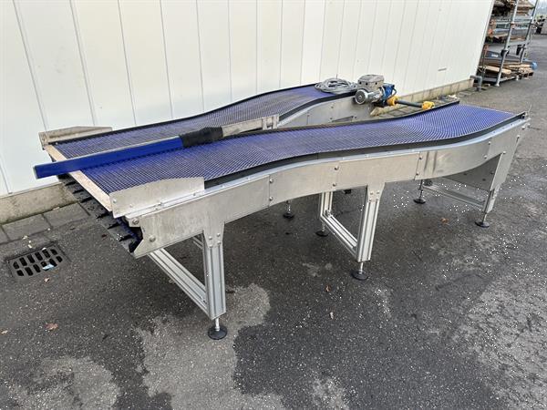 Grote foto bochtband in y vorm agrarisch transportbanden