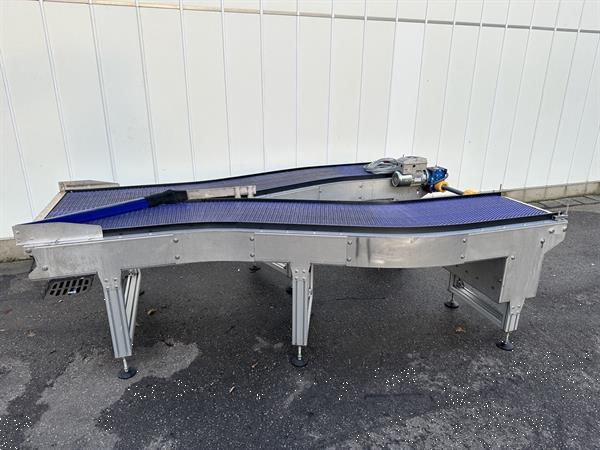 Grote foto bochtband in y vorm agrarisch transportbanden