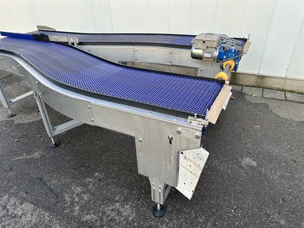 Grote foto bochtband in y vorm agrarisch transportbanden