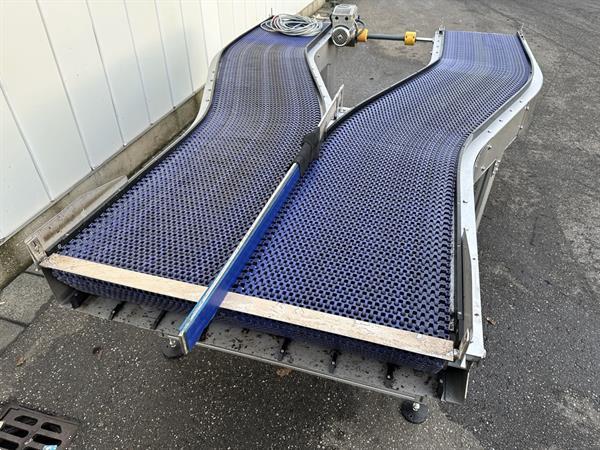 Grote foto bochtband in y vorm agrarisch transportbanden