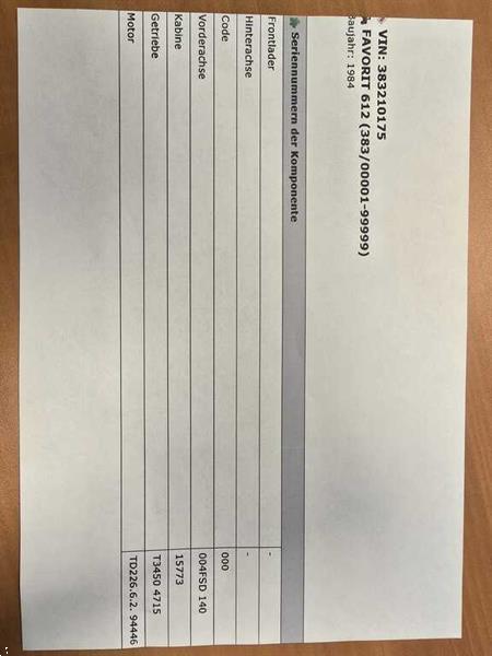 Grote foto fendt 612 e agrarisch tractoren