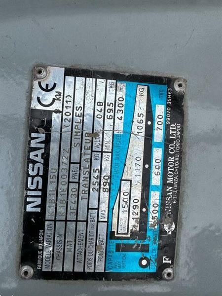 Grote foto vs 22604 elektrische triplex heftruck nissan agrarisch heftrucks