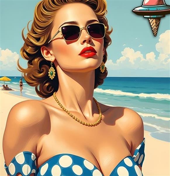 Grote foto kunsthandel gennep het meisje en de icecream antiek en kunst designobjecten