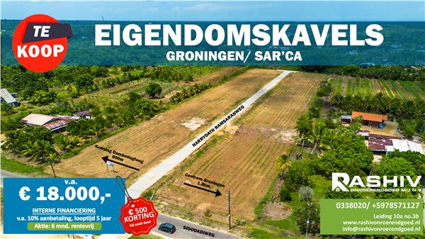 Grote foto eigendomskavels te koop in suriname te saramacca diversen overige