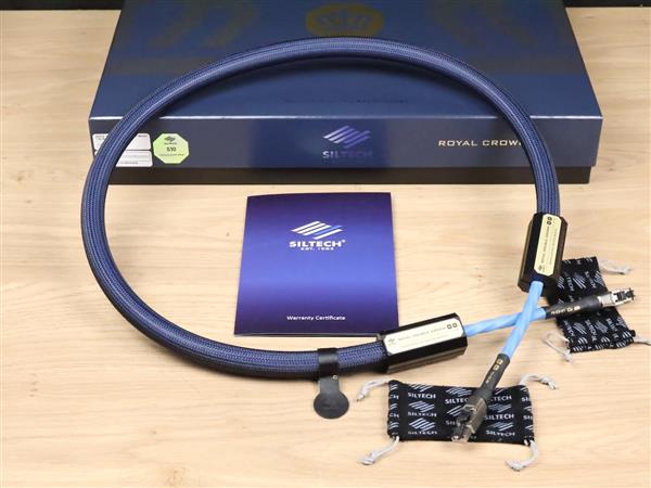Grote foto siltech royal double crown network 1000 s10 highend audio ethernet cable 1 5 metre new 30 off audio tv en foto onderdelen en accessoires